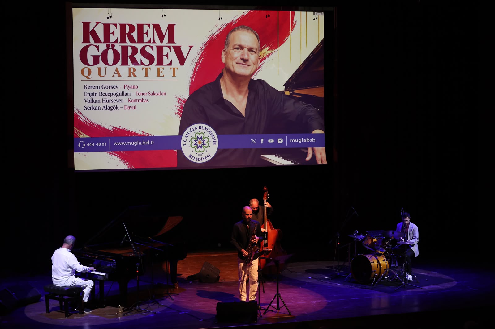 Kerem Görsev Quartet Muğla’da Caz severlerle Buluştu